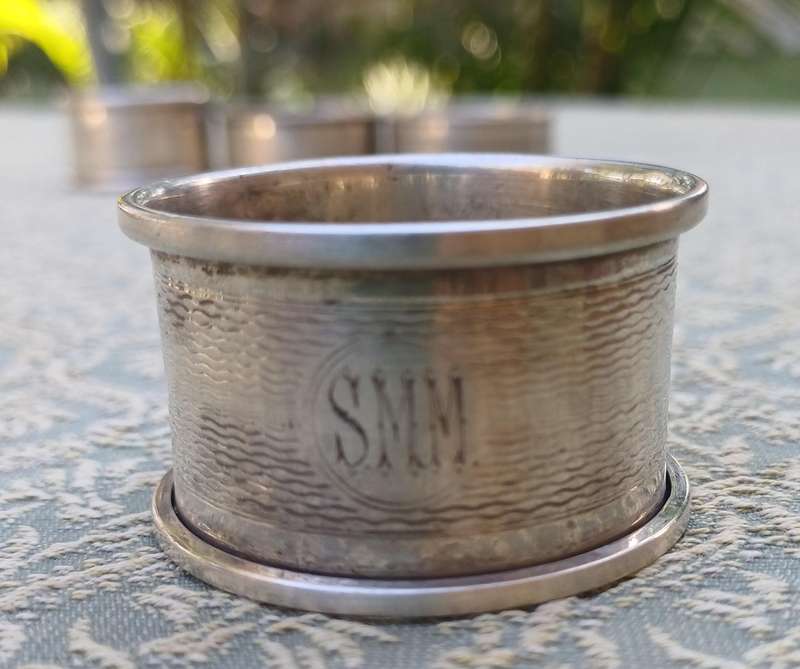 4 VINTAGE SILVER NAPKIN/SERVIET HOLDERS