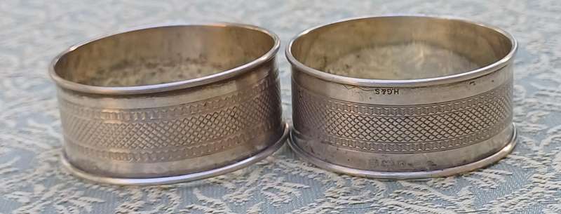 4 VINTAGE SILVER NAPKIN/SERVIET HOLDERS