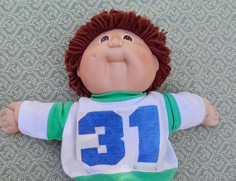 Vintage Cabbage Patch Doll Boy (1978-82)  Coleco Original Football Outfit