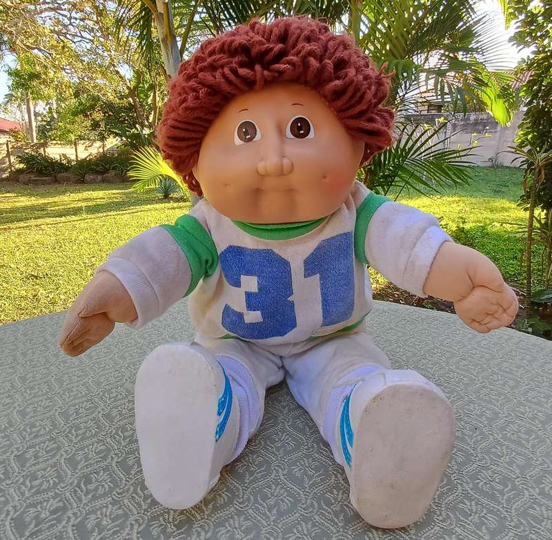 Vintage Cabbage Patch Doll Boy (1978-82)  Coleco Original Football Outfit