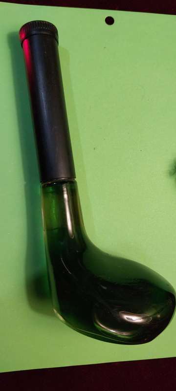 WOW ! Vintage 1970's sealed Mennen Golf club bottle aftershave