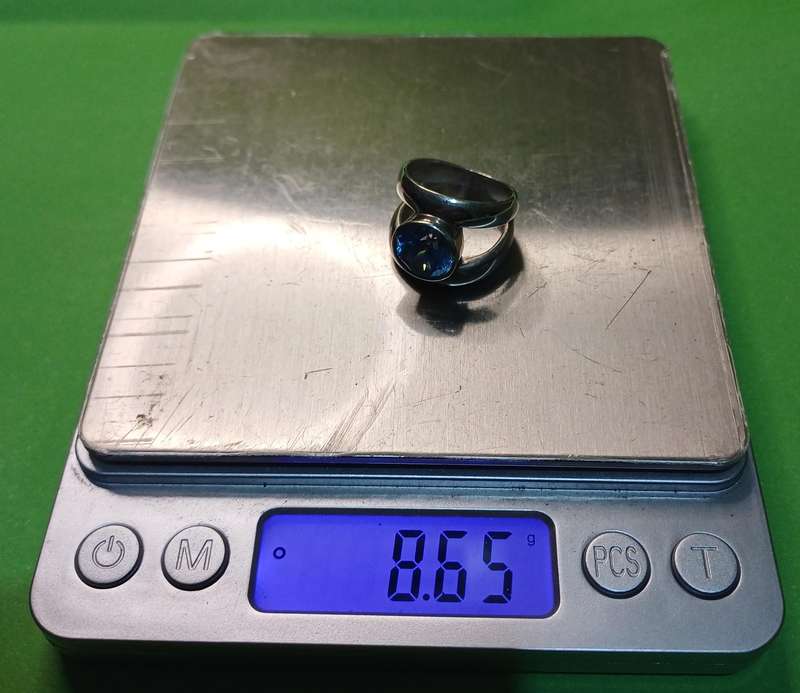 Blue Topaz Ring | SILVER |