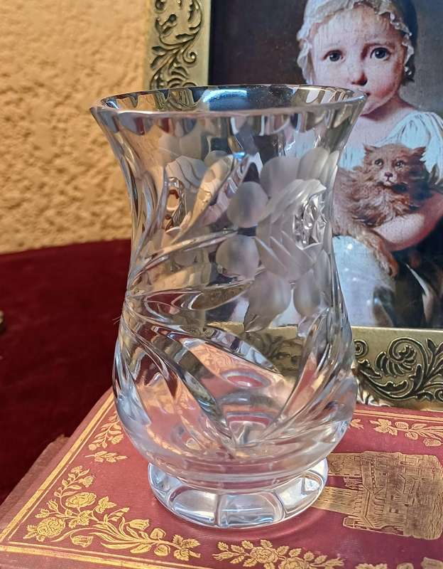 Small Cut Glass Vase