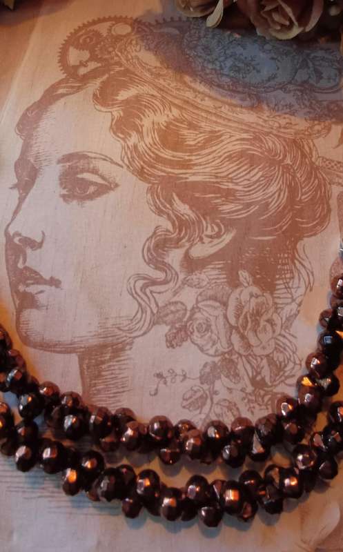 1950s glass bead necklace  | 22 |