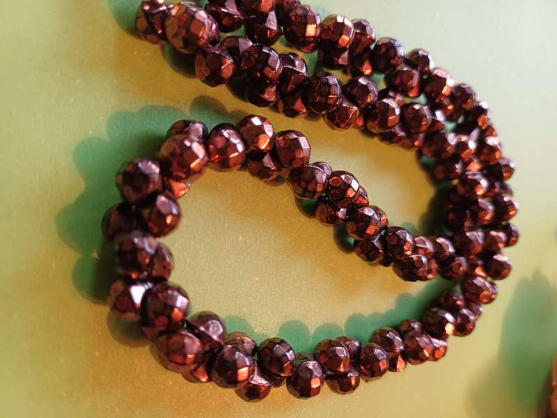 1950s glass bead necklace  | 22 |