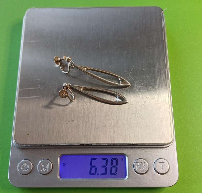 Vintage 1960's Poul Warmind #31 Denmark Sterling Silver earings | 23 |