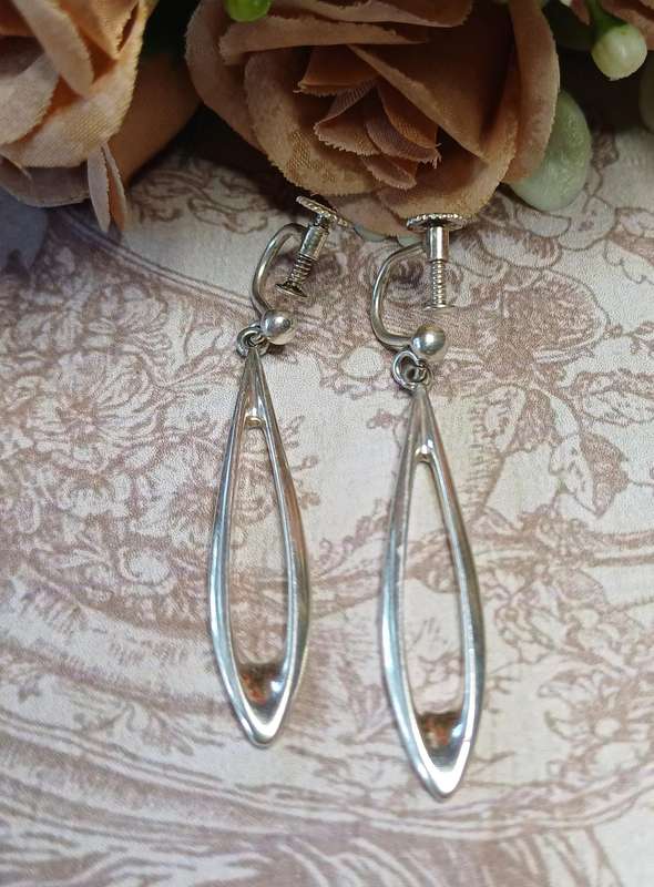 Vintage 1960's Poul Warmind #31 Denmark Sterling Silver earings | 23 |