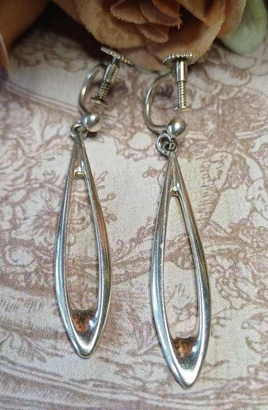 Vintage 1960's Poul Warmind #31 Denmark Sterling Silver earings | 23 |