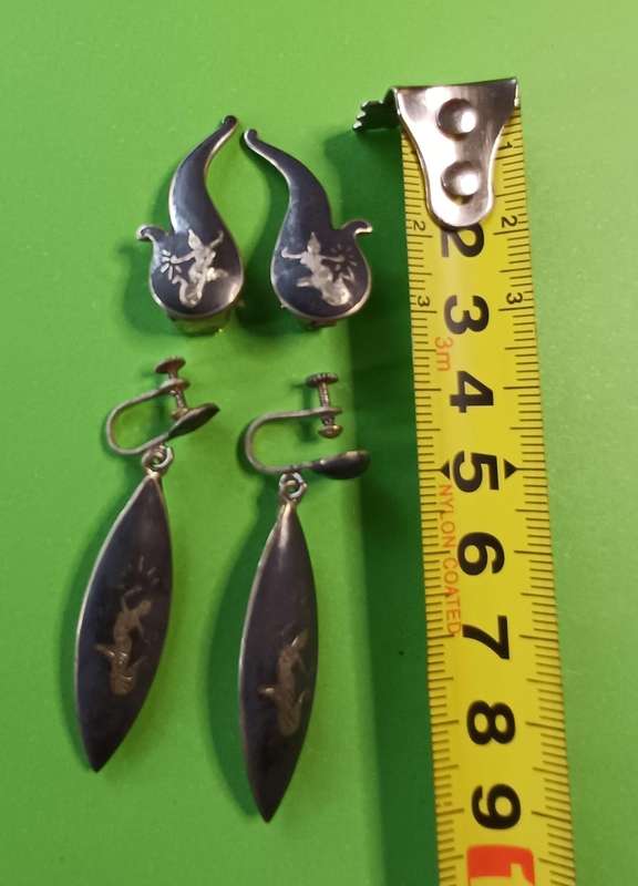 Siam EARINGS  sterling silver  | TWO SET | 26 |