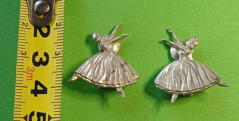 Vintage Sterling Silver Ballerina brooch/pins & Earings  | 31 |