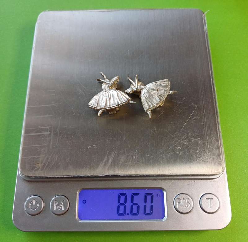 Vintage Sterling Silver Ballerina brooch/pins & Earings  | 31 |