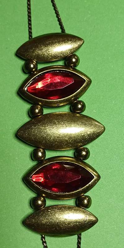 Red Stones with Metal Vintage Bracelet