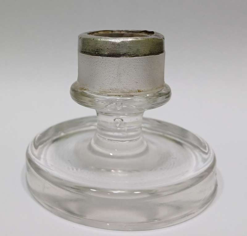 Unusual Silver Mounted Match Striker & Perfume Bottle