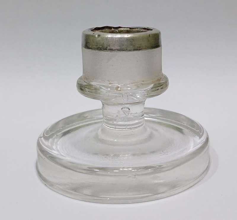 Unusual Silver Mounted Match Striker & Perfume Bottle