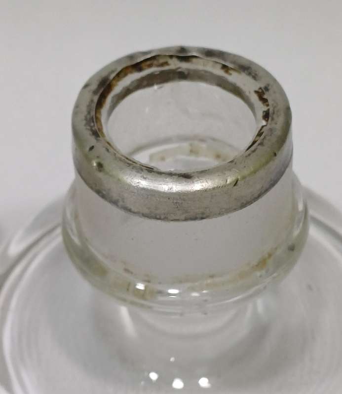 Unusual Silver Mounted Match Striker & Perfume Bottle