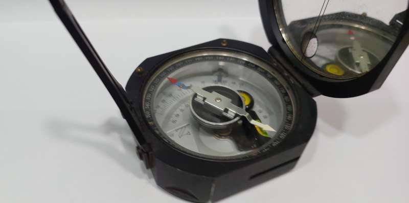 Vintage Pocket Transit Compass surveying