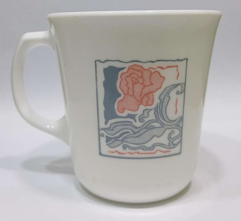 Vintage Rose Corning Ware Corelle Discontinued Tea Coffee Mug