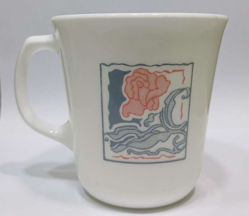 Vintage Rose Corning Ware Corelle Discontinued Tea Coffee Mug