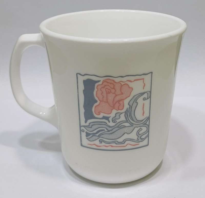 Vintage Rose Corning Ware Corelle Discontinued Tea Coffee Mug