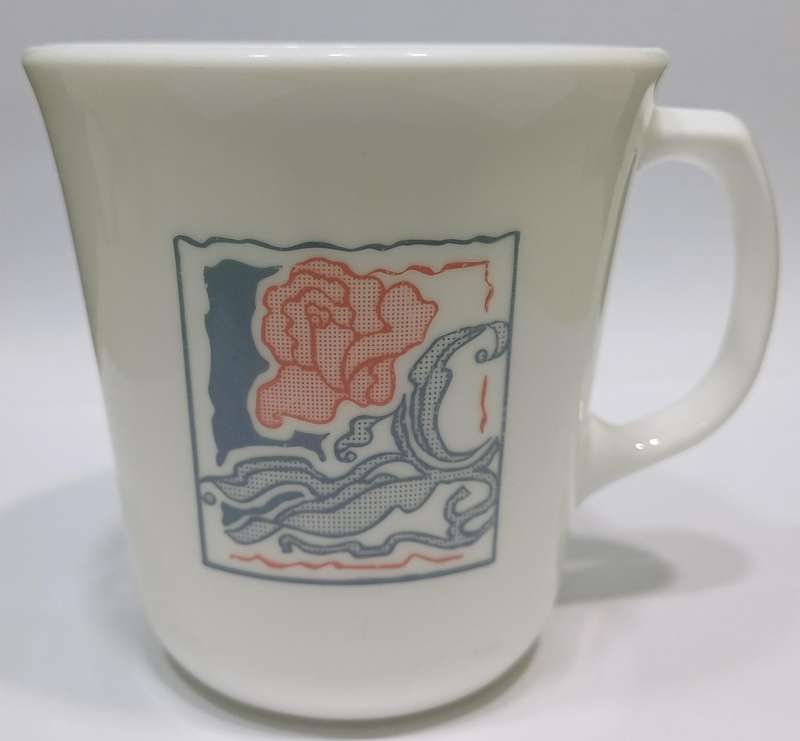 Vintage Rose Corning Ware Corelle Discontinued Tea Coffee Mug