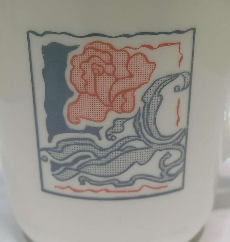 Vintage Rose Corning Ware Corelle Discontinued Tea Coffee Mug