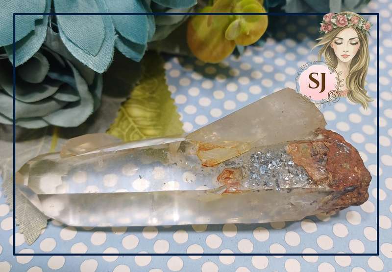 Quartz Crystal with Goethite Inclusions  Alchemists Specimen  | 38 |