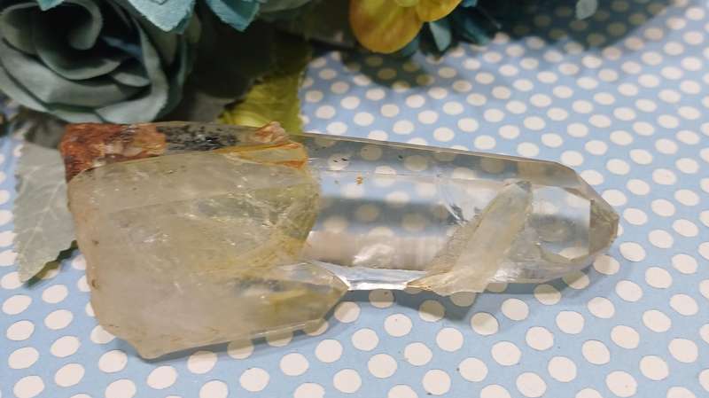 Quartz Crystal with Goethite Inclusions  Alchemists Specimen  | 38 |