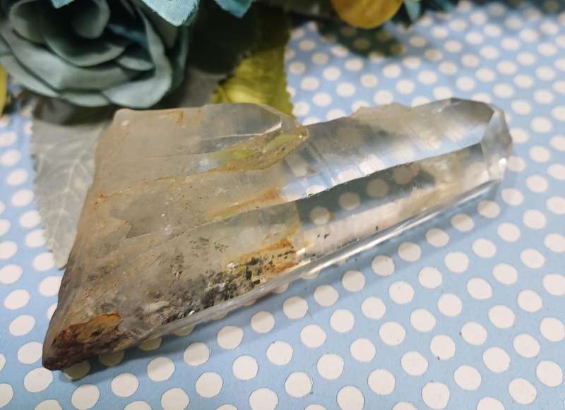 Quartz Crystal with Goethite Inclusions  Alchemists Specimen  | 38 |