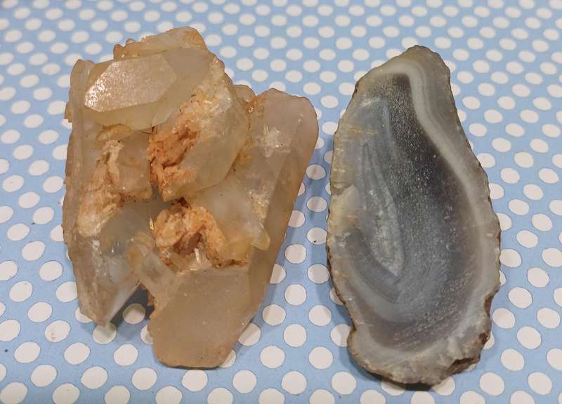 Agate Crystal Fragment & Small Limonite Quartz Clusters Apothecary Curio Set | 39 |