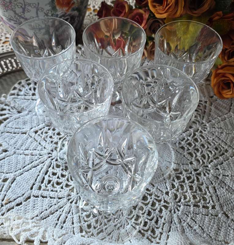 RCR Royal Crystal Rock 24% Lead Crystal White Wine Glasses Set of 6   (03)