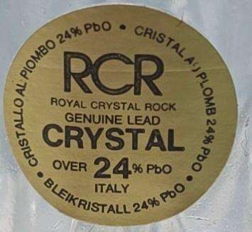 RCR Royal Crystal Rock 24% Lead Crystal Glasses Set of 6
