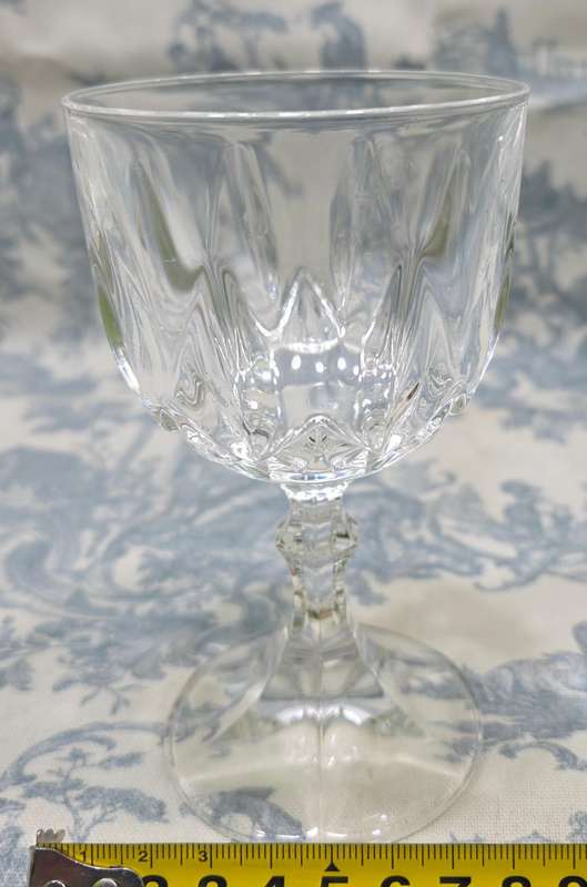 RCR Royal Crystal Rock 24% Lead Crystal RED Wine Glasses Set of 6