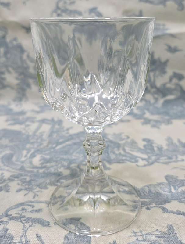 RCR Royal Crystal Rock 24% Lead Crystal RED Wine Glasses Set of 6