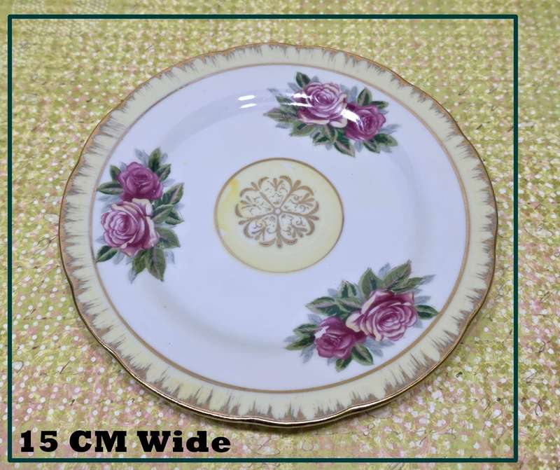 Vintage Porcelain Tea Trio Set | Elegant Rose Pattern | 04 |