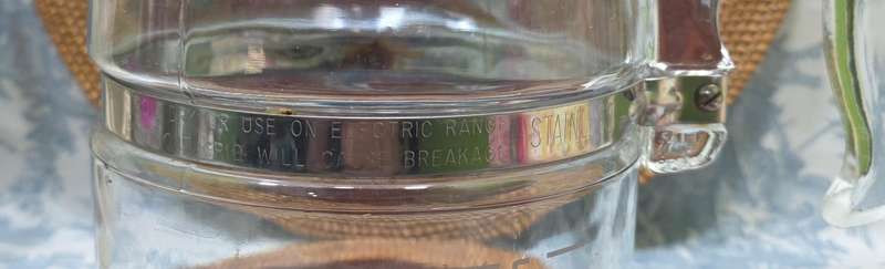 Vintage Pyrex Coffee Jug | Glass & Stainless Steel with Lid