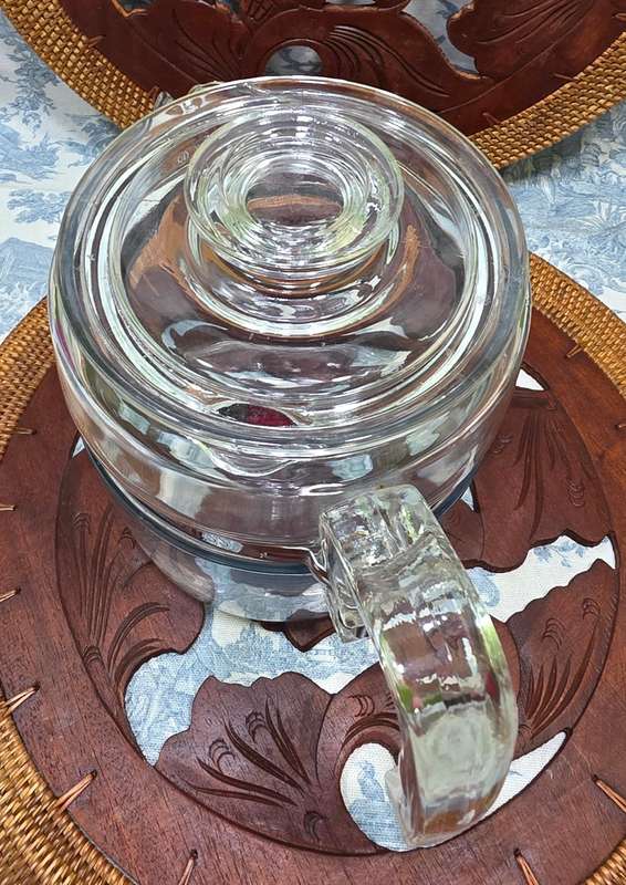 Vintage Pyrex Coffee Jug | Glass & Stainless Steel with Lid