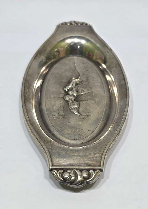 Vintage Cape Peninsula Souvenir Pin Tray | Metal  Possibly Silver Plated
