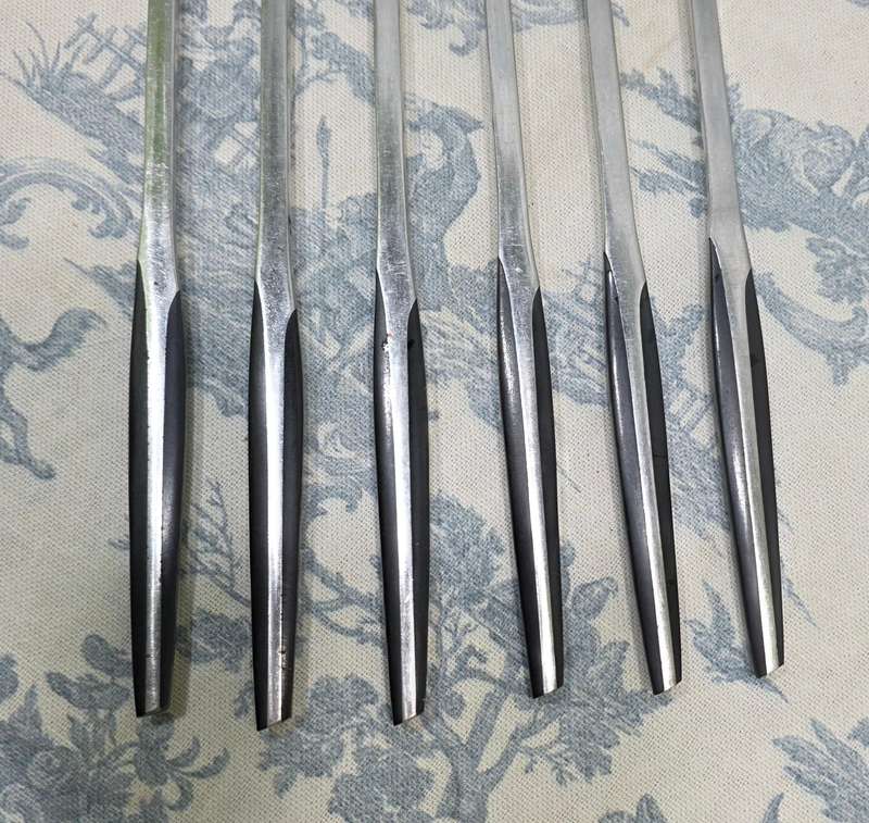 Vintage Eetrite Moderna 6-Piece Stainless Steel Fondue Fork Set