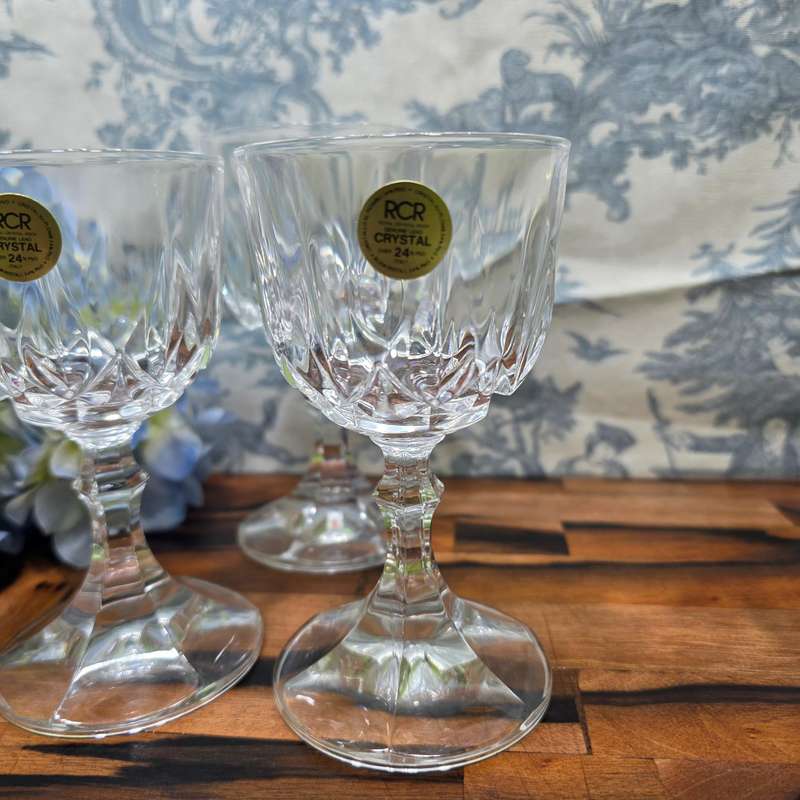 RCR Royal Crystal Rock 24% Lead Crystal Glasses | SET OF 3 |