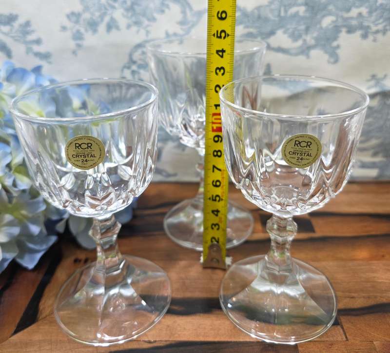 RCR Royal Crystal Rock 24% Lead Crystal Glasses | SET OF 3 |