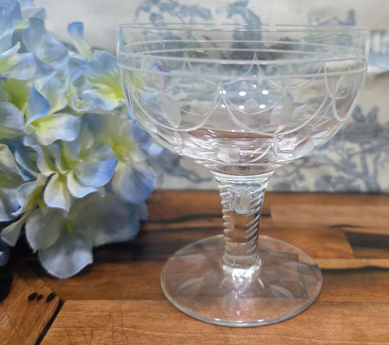 Stuart Crystal Champagne/Coupe Glass | Tamara Pattern |