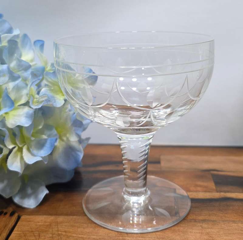 Stuart Crystal Champagne/Coupe Glass | Tamara Pattern |