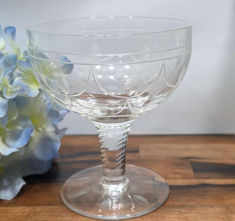 Stuart Crystal Champagne/Coupe Glass | Tamara Pattern |