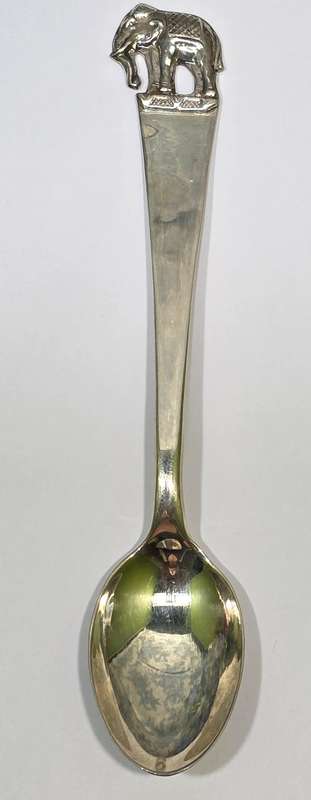Vintage Sterling Silver Collectors Teaspoon | Elephant Design | 14.31g