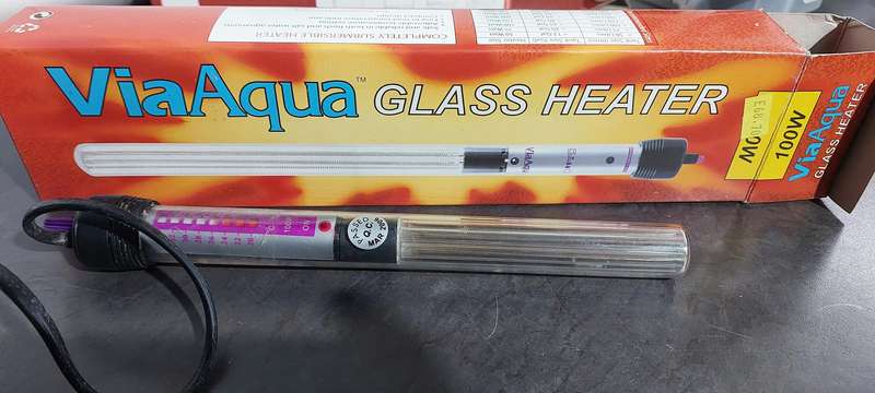 Via Aqua Glass 100 watt aquarium heater