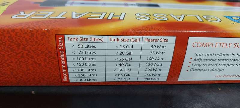 Via Aqua Glass 100 watt aquarium heater