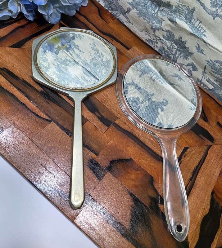 Mirror Mirror, Then and Now | Vintage Plated & Double-Sided Duo |