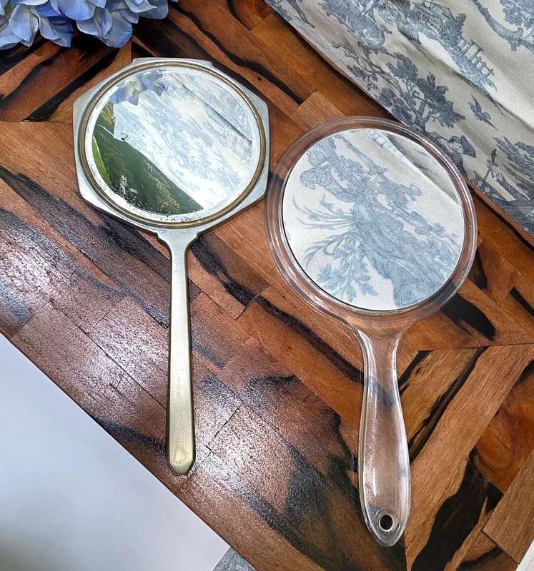 Mirror Mirror, Then and Now | Vintage Plated & Double-Sided Duo |