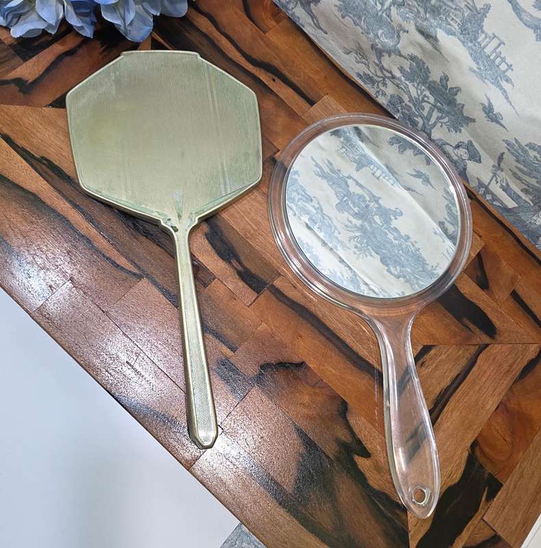 Mirror Mirror, Then and Now | Vintage Plated & Double-Sided Duo |