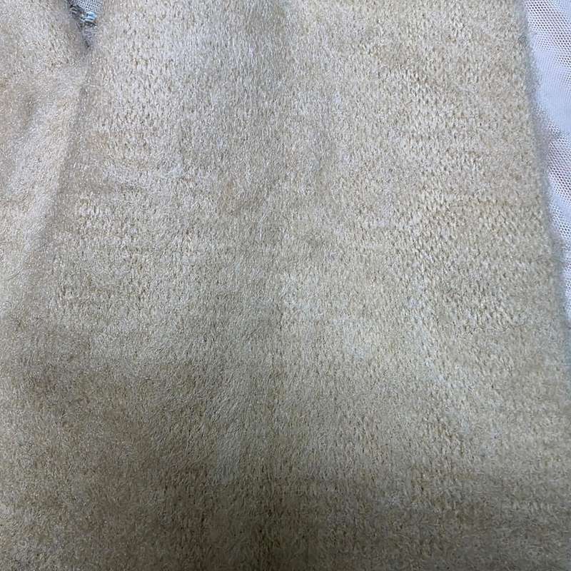 Soft Tan Winter Scarf with Tassels